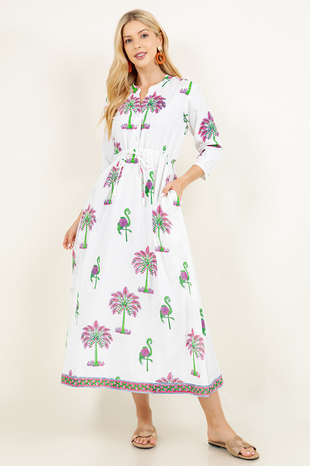 Alina Dress | Sarasota Flamingo
