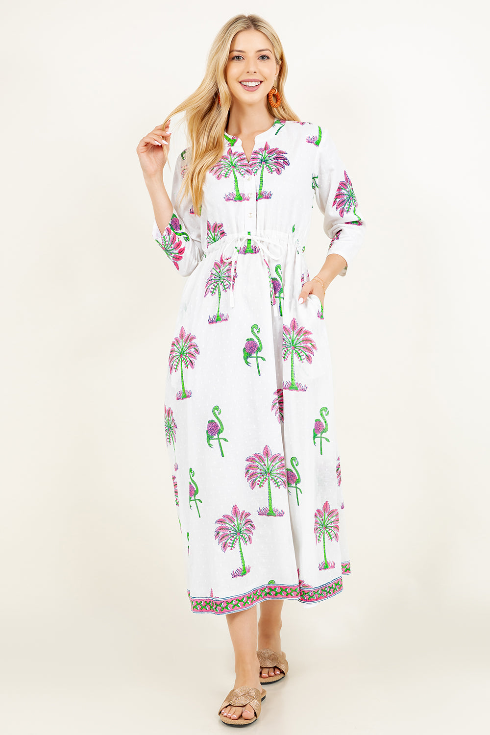Alina Dress | Sarasota Flamingo