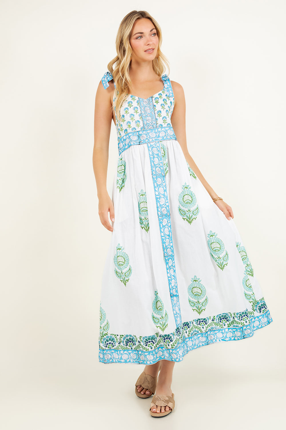 Priya Maxi Dress | Blue Poppy