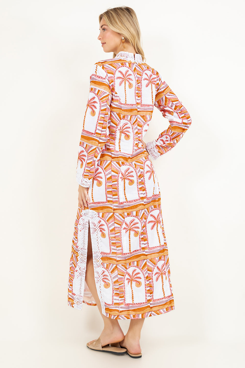 Azure Caftan | Tulum Palms (Knee Length)