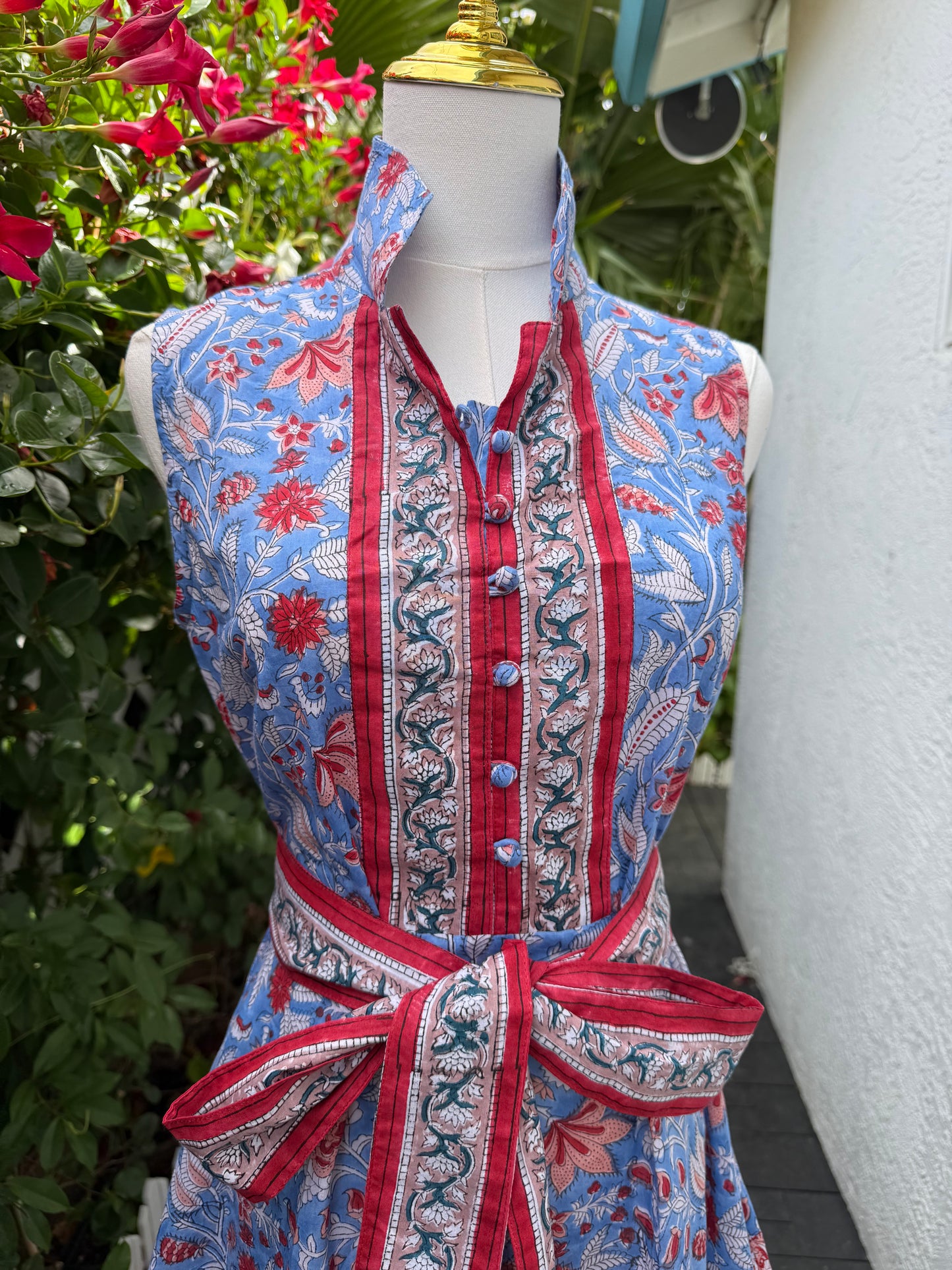 Bella Dress | Blue Chinoiserie