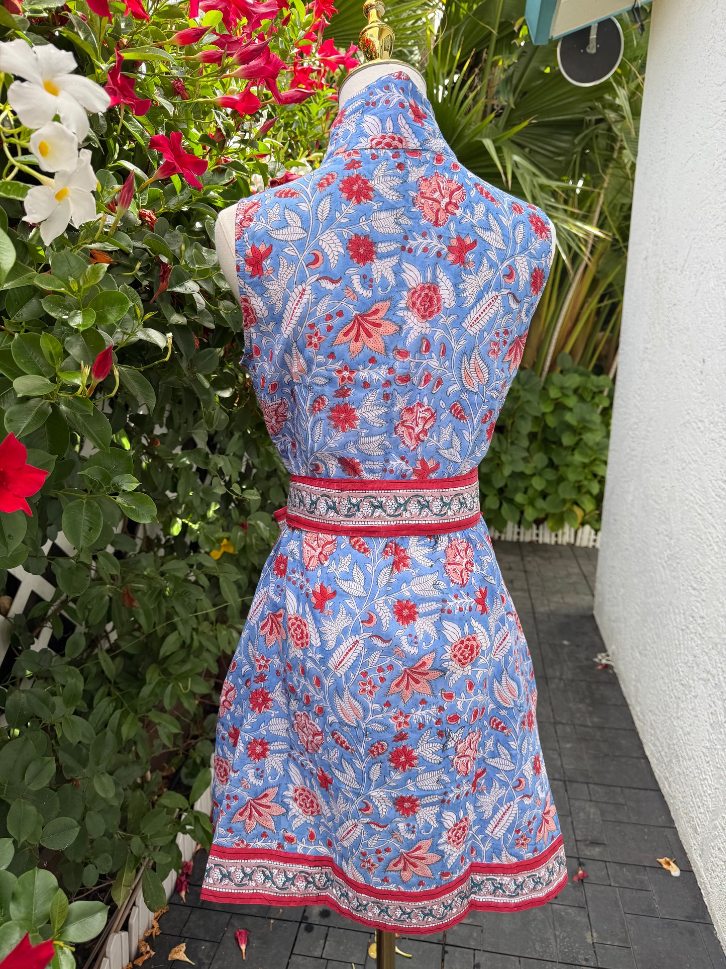 Bella Dress | Blue Chinoiserie