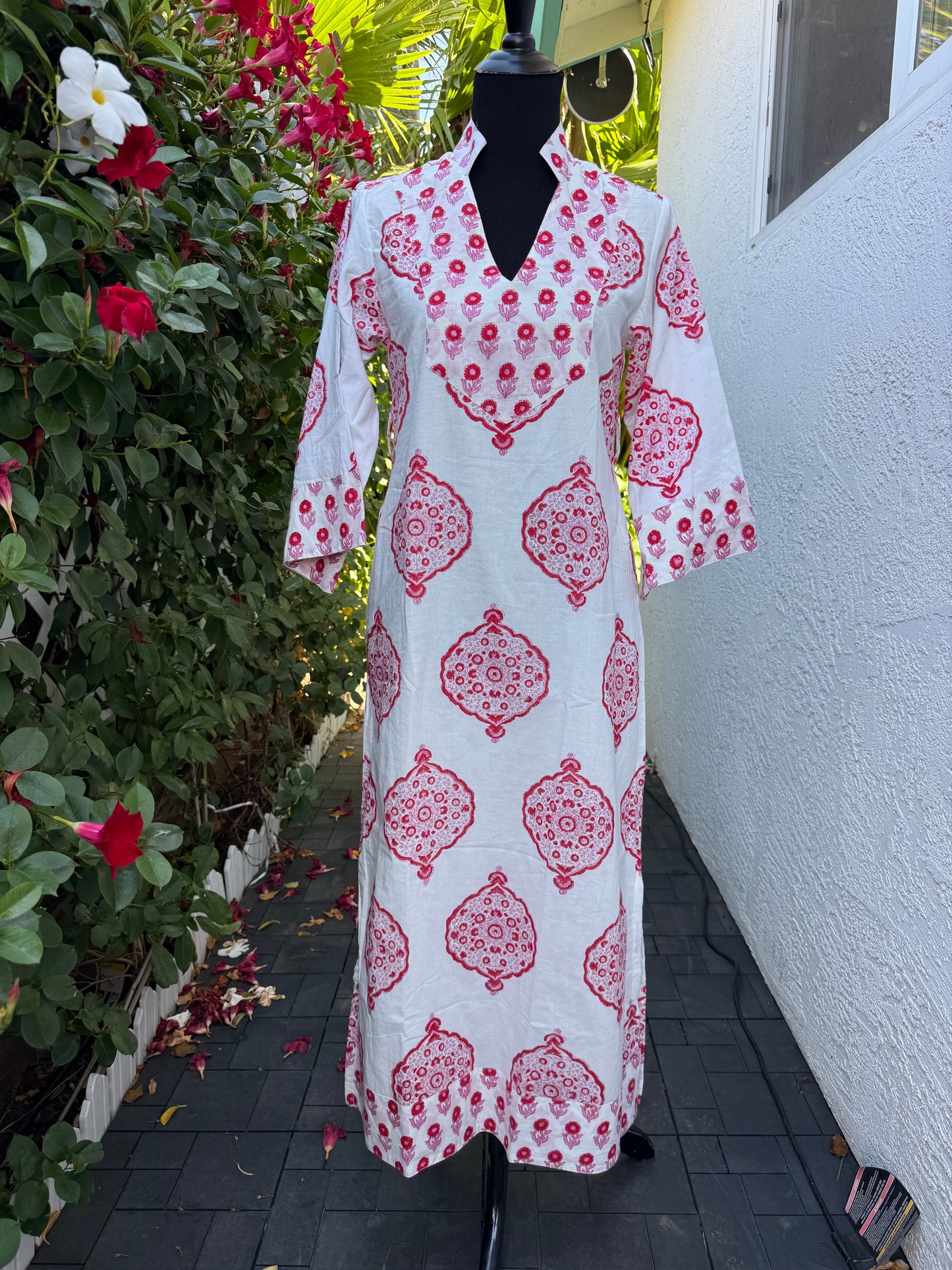 Indra Caftan | Red Mandala