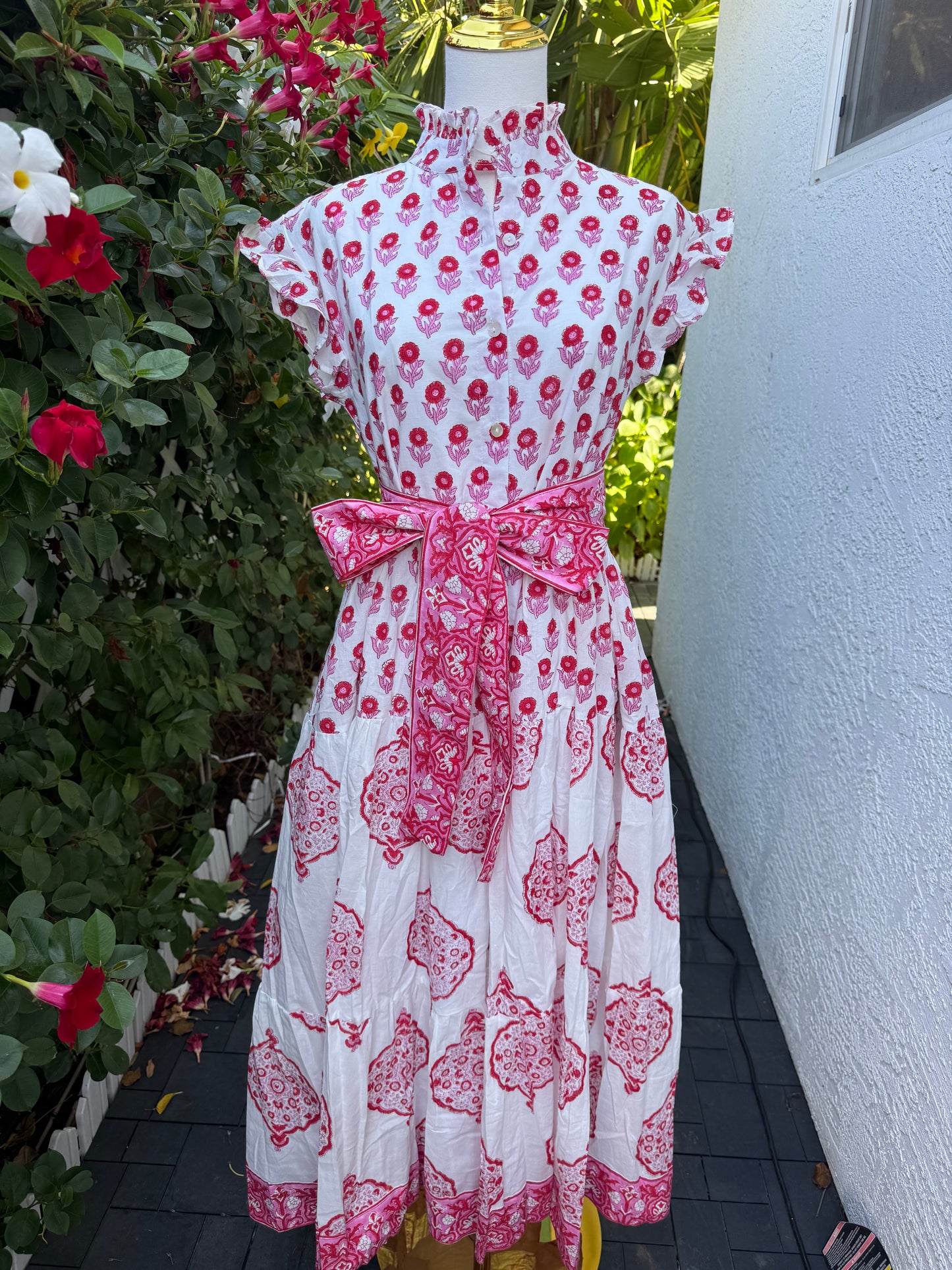 Devi Dress | Red Mandala