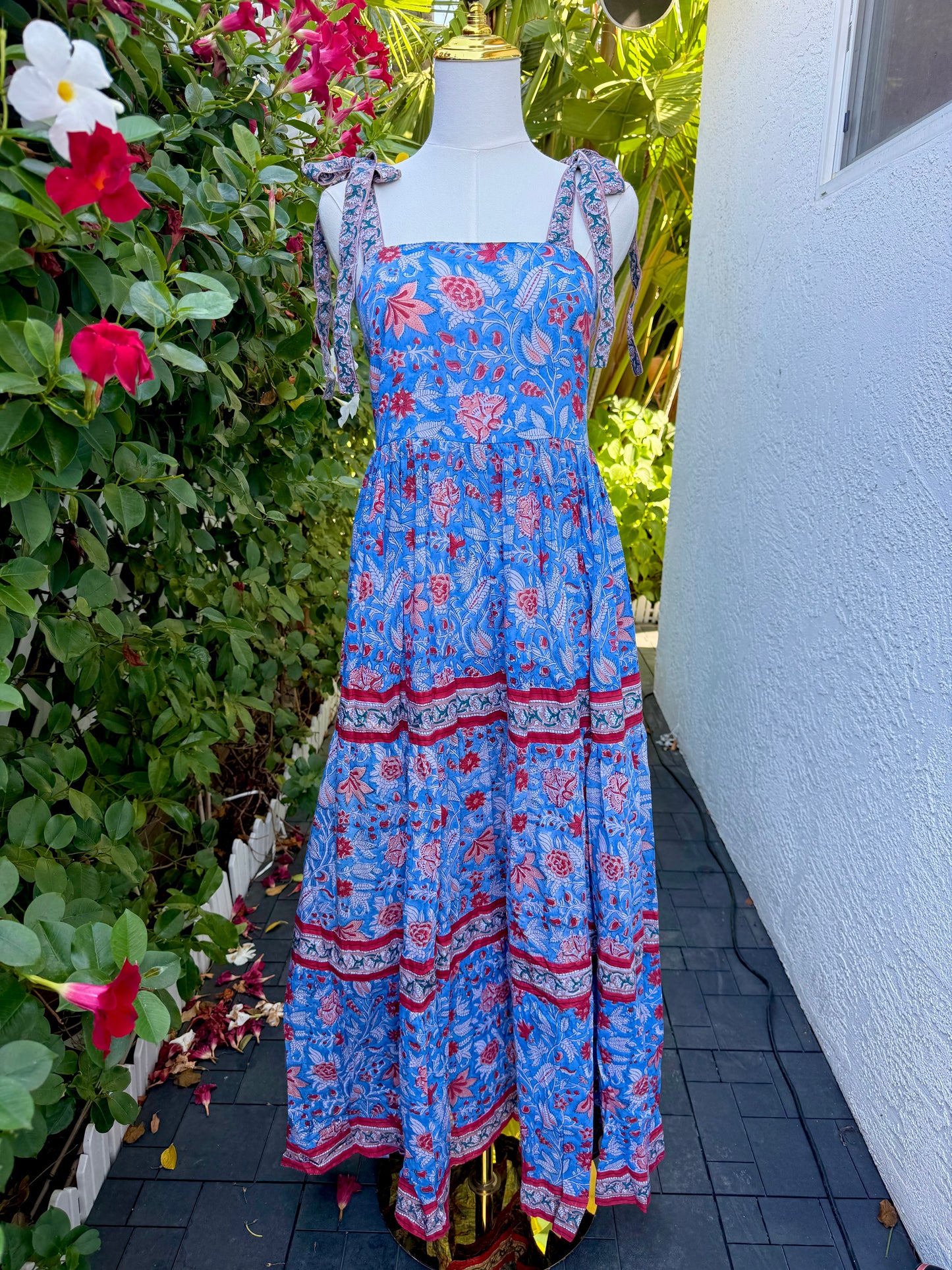 Priya Maxi Dress | Blue Chinoiserie