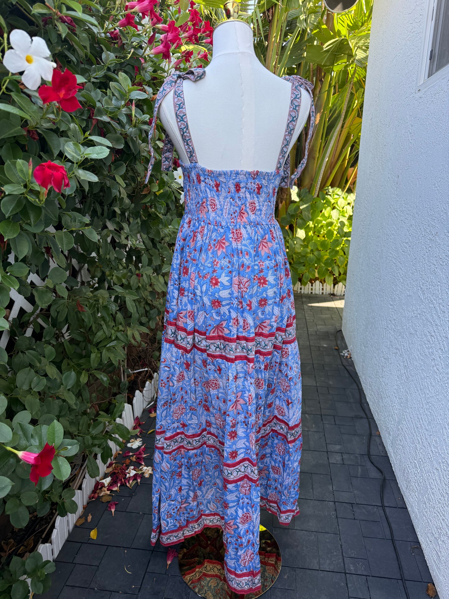 Priya Maxi Dress | Blue Chinoiserie