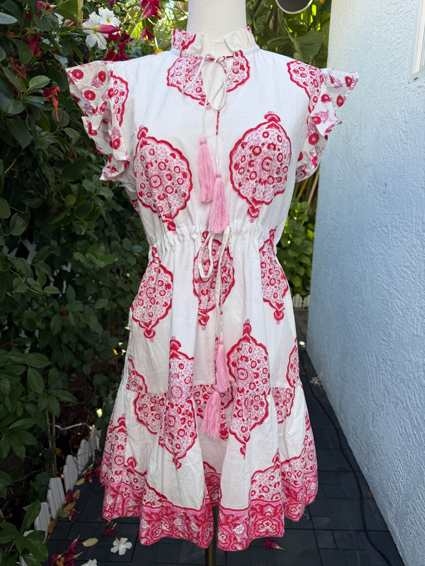 Tina Dress | Red Mandala