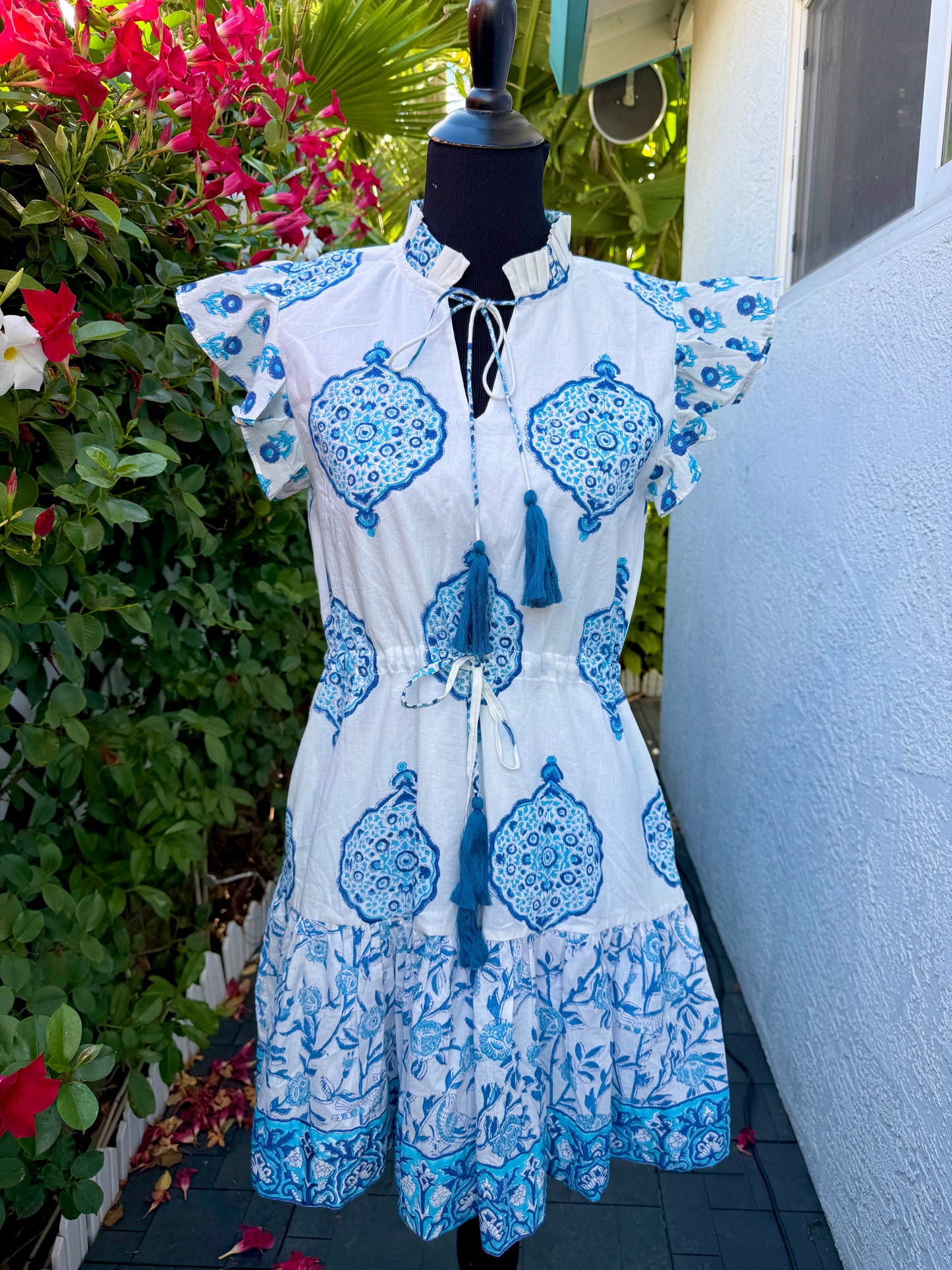 Tina Dress | Blue Mandala