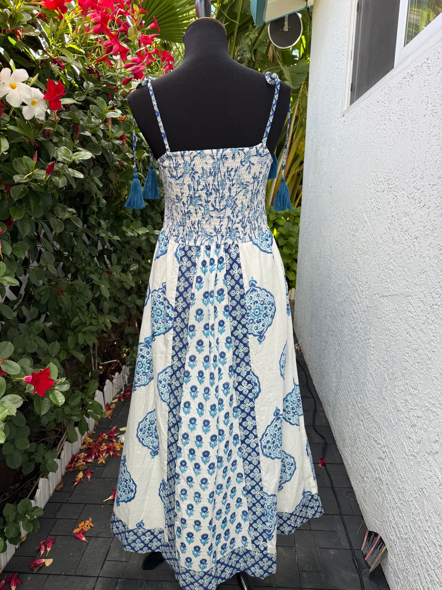 Priya Maxi Dress | Blue Mandala