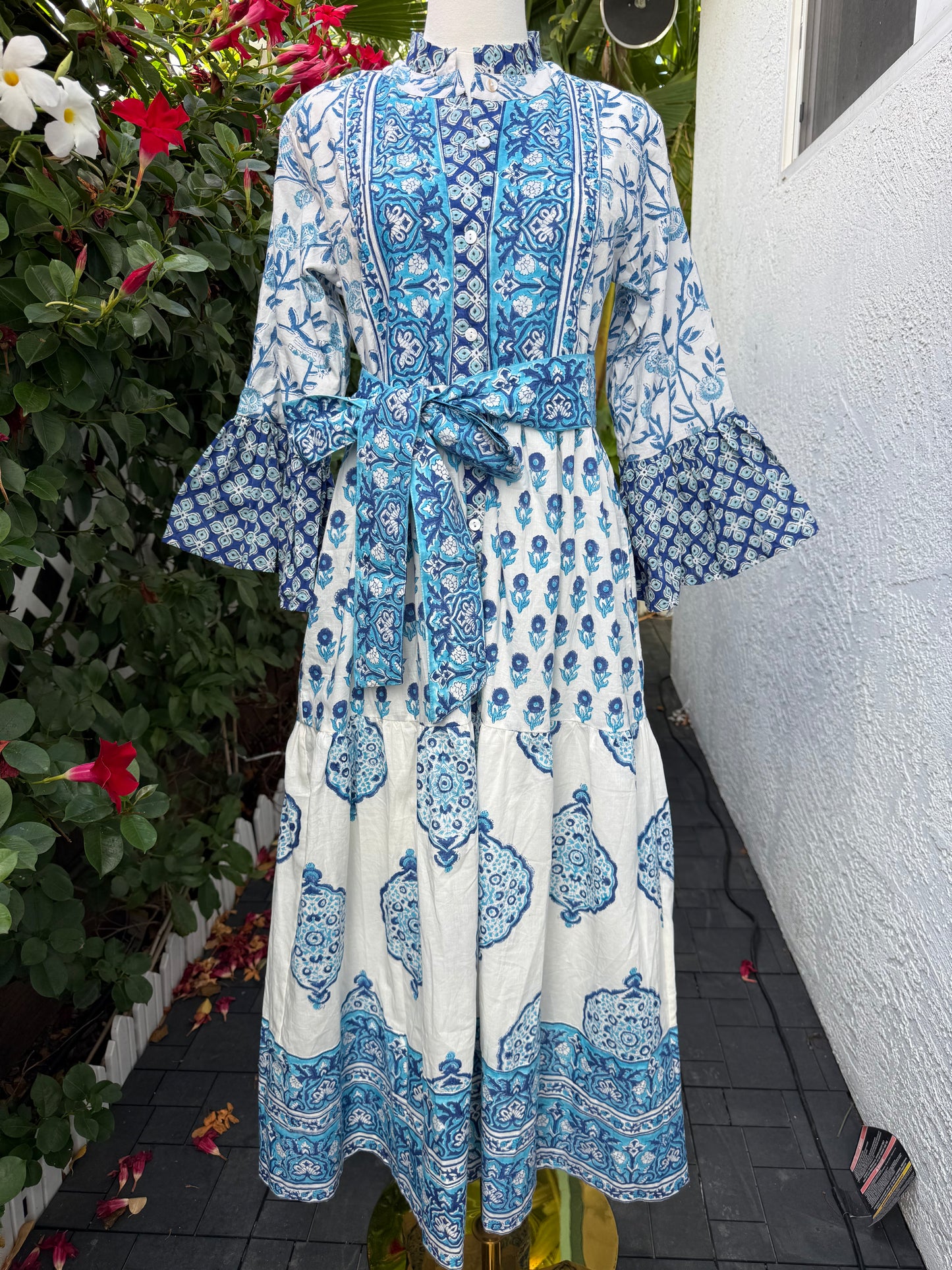 Bina Dress|Blue Mandala
