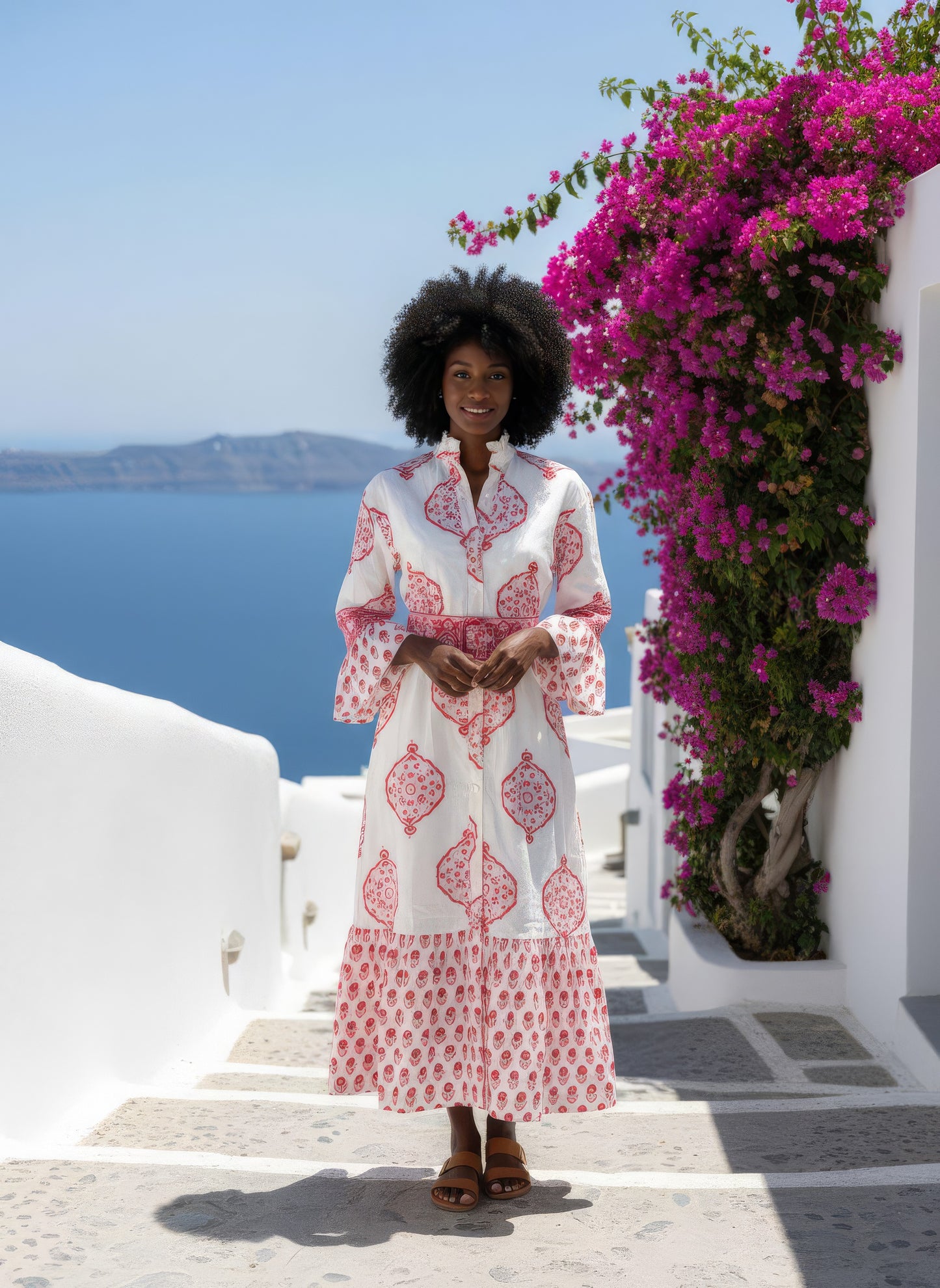 Kim Maxi Dress | Red Mandala