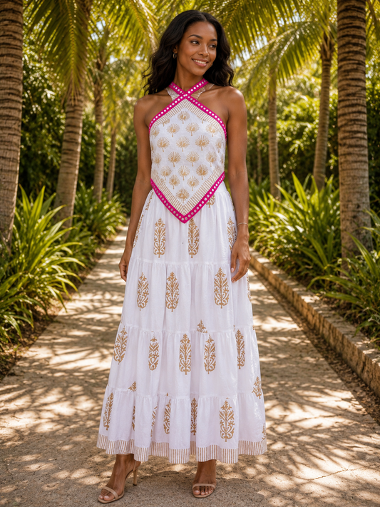 Samy Skirt | Golden Jaipur