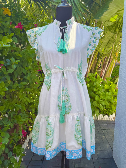 Tina Dress | Blue Poppy