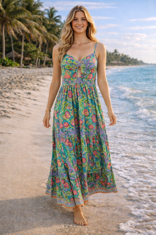 Emma Dress | Coral Garden