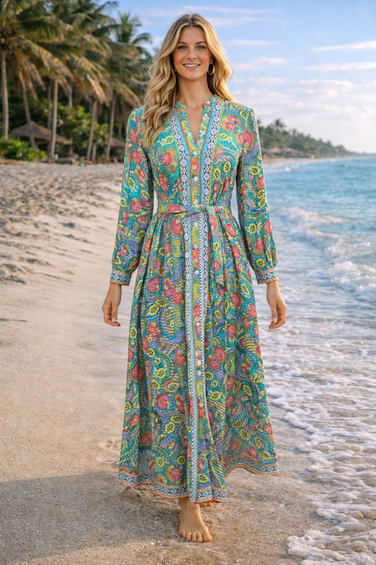 Kate Dress | Coral Garden