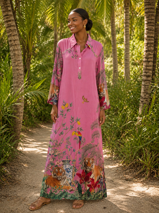 Aria Dress | Palm Royale Tiger