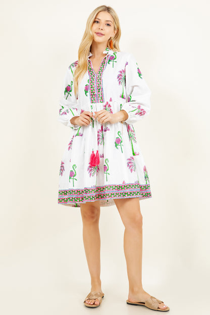 Rita Dress | Sarasota Flamingo