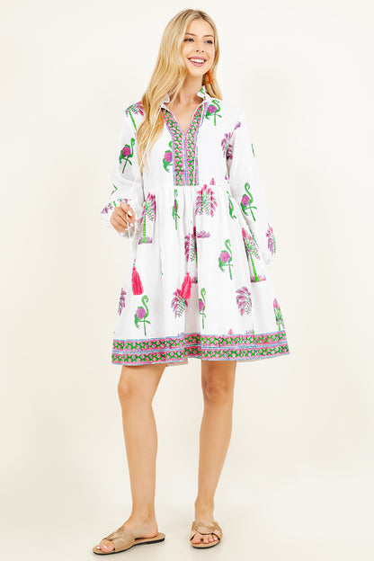 Rita Dress | Sarasota Flamingo