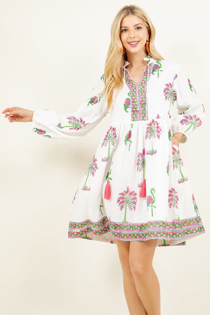Rita Dress | Sarasota Flamingo