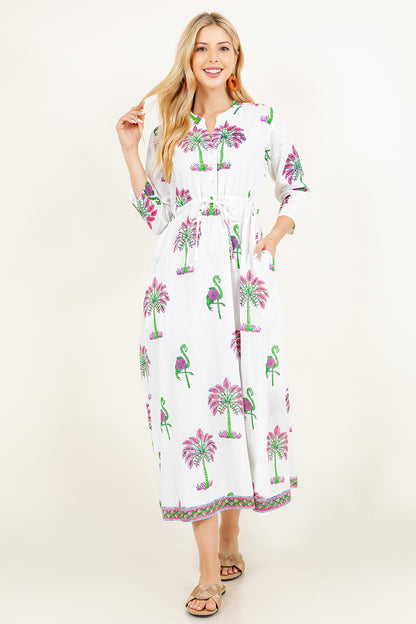 Alina Dress | Sarasota Flamingo