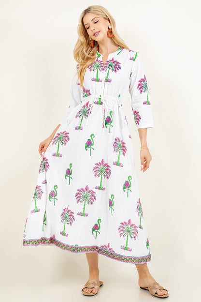 Alina Dress | Sarasota Flamingo