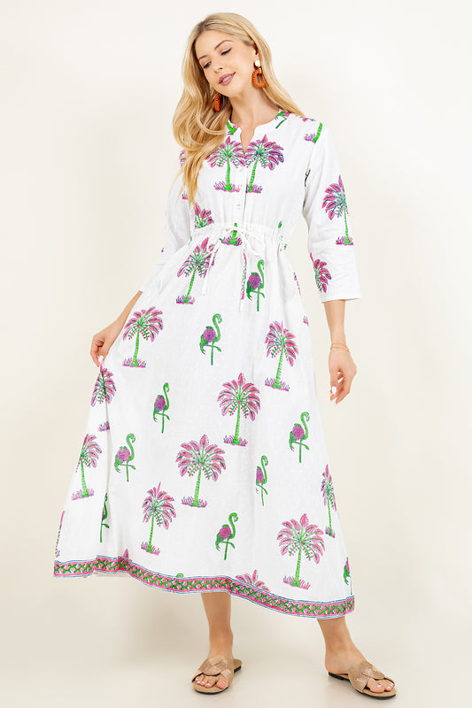 Alina Dress | Sarasota Flamingo
