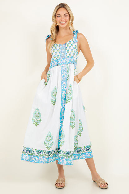 Priya Maxi Dress | Blue Poppy