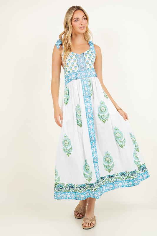 Priya Maxi Dress | Blue Poppy