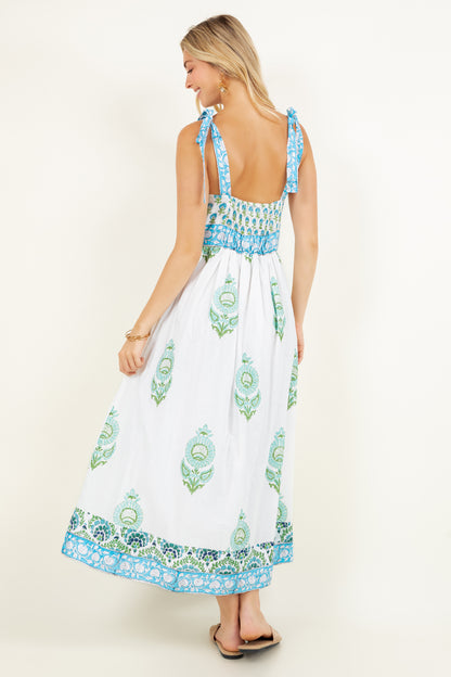 Priya Maxi Dress | Blue Poppy