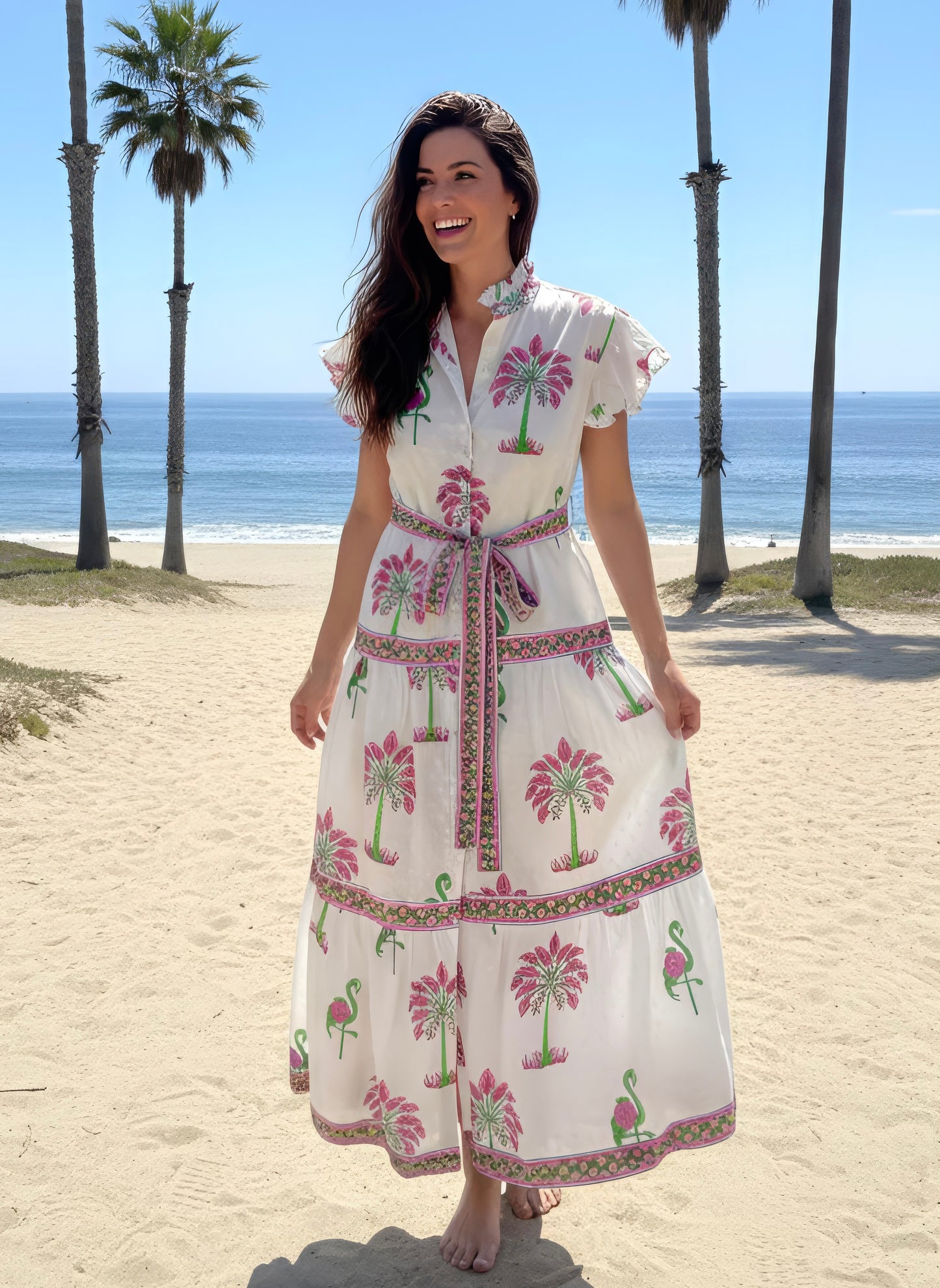 Devi  Dress | Sarasota Flamingo