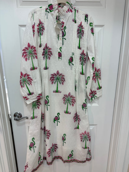 Mira Caftan  Dress | Sarasota Flamingo