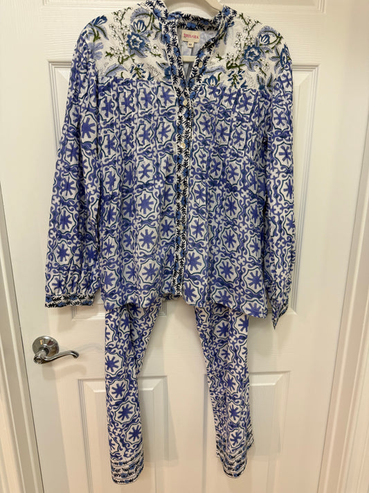 Haley Pants & Top Set | Santorini