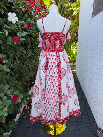 Priya Maxi Dress | Red Mandala