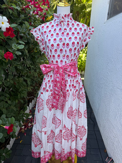 Devi  Dress | Red Mandala