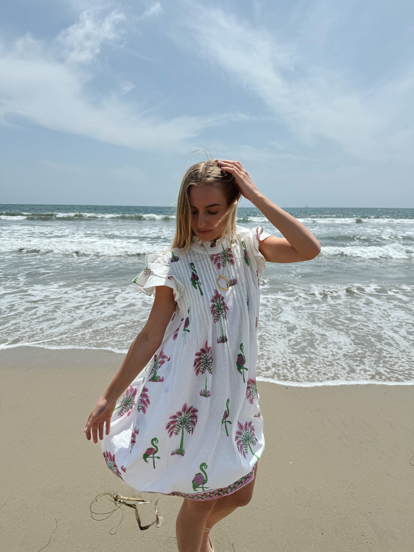Maggie Dress | Sarasota Flamingo