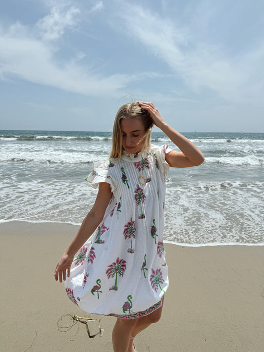 Maggie Dress | Sarasota Flamingo