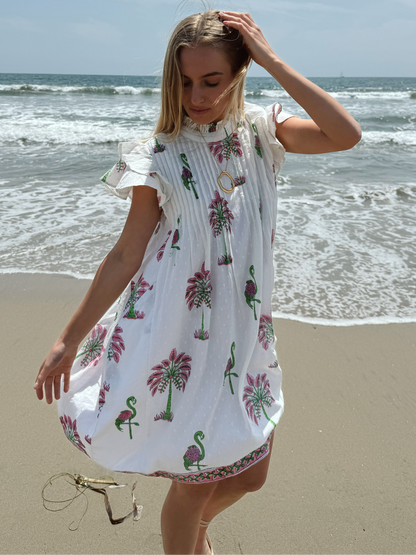 Maggie Dress | Sarasota Flamingo