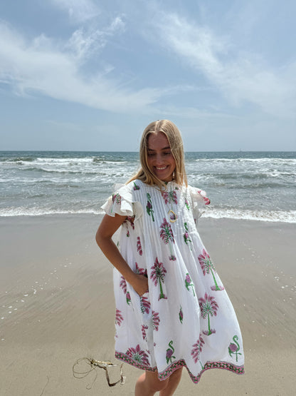 Maggie Dress | Sarasota Flamingo