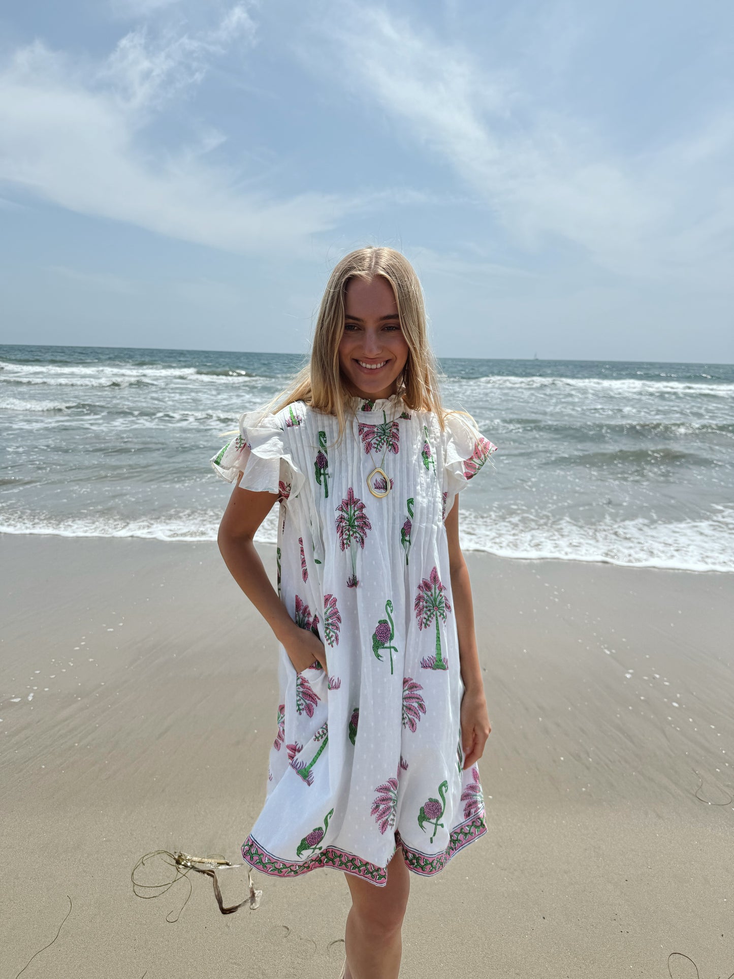 Maggie Dress | Sarasota Flamingo