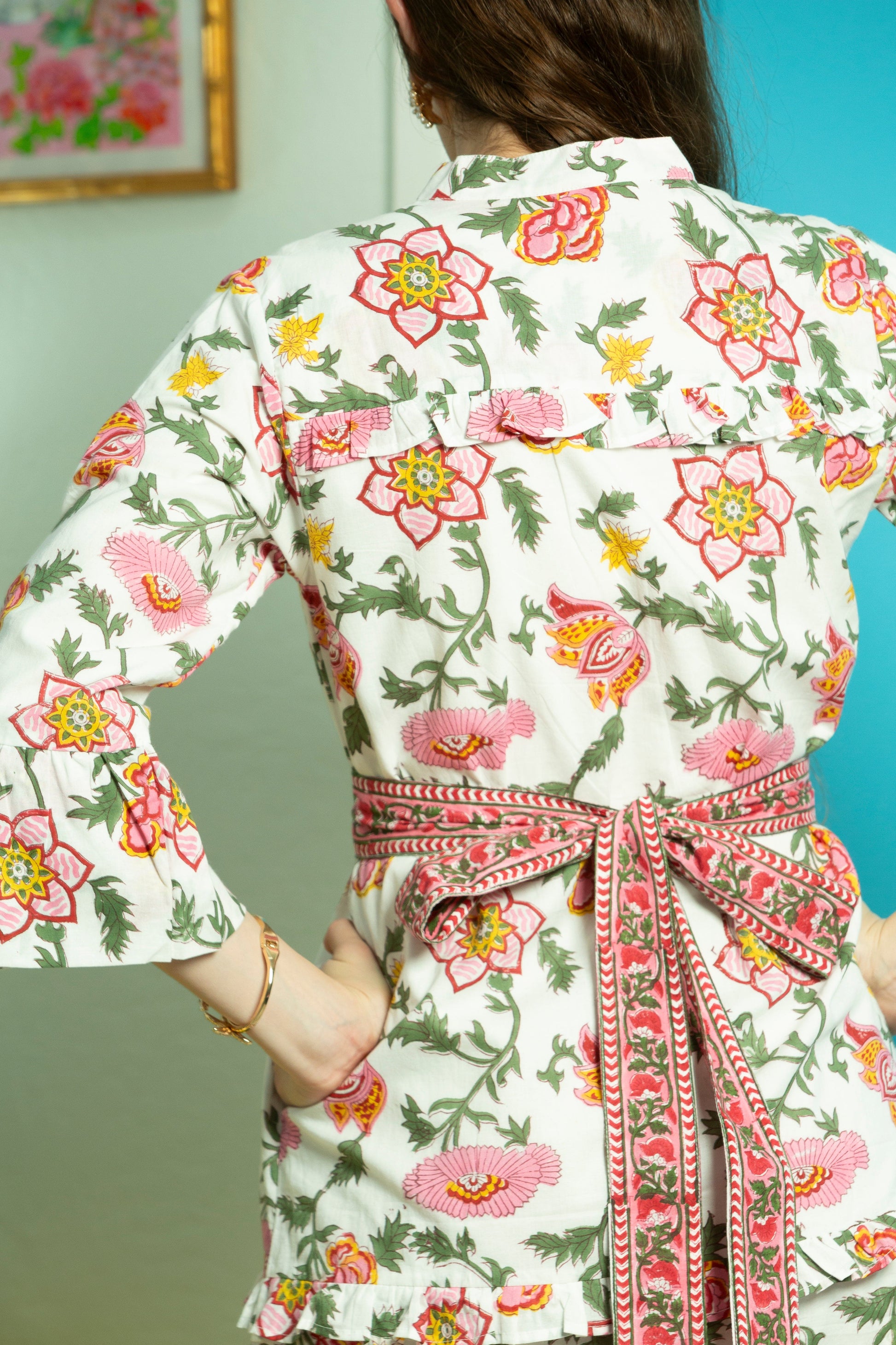 Rosa Dress | Pink Chinoiserie Brisara Rosa Dress | Pink Chinoiserie Brisara